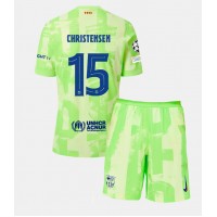 Barcelona Andreas Christensen #15 Tredjedraktsett Barn 2024-25 Kortermet (+ Korte bukser)